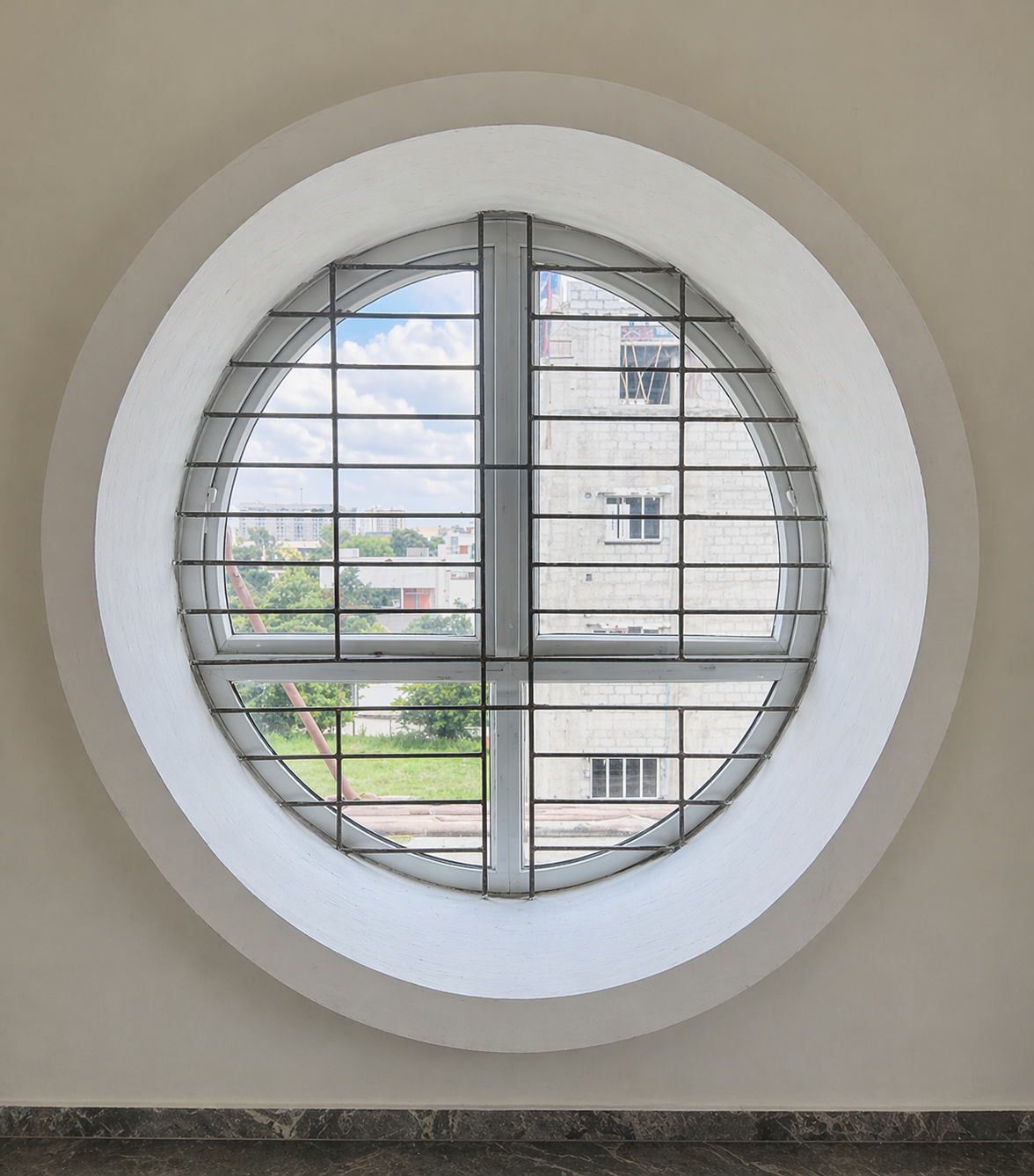 Premium uPVC window installation for a modern villa in Coimbatore, Tamil Nadu
